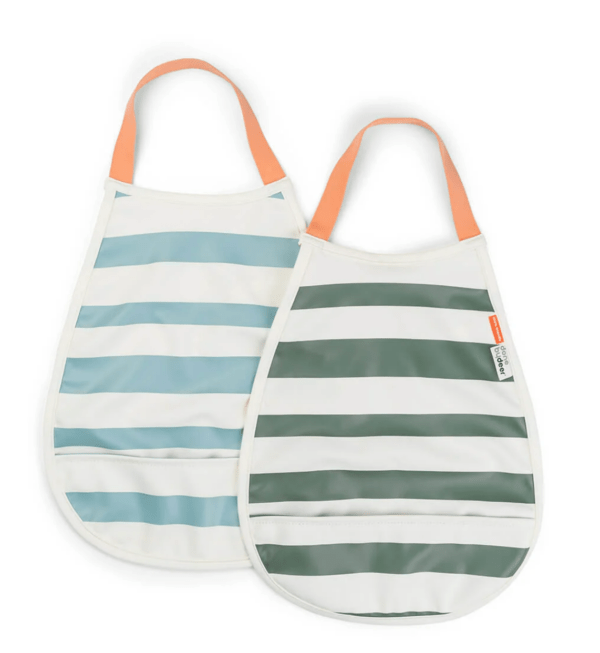 Pull-over babero 2-pack Stripes