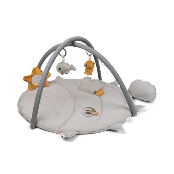 Activity Play Mat - sea friends - grey