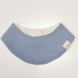 Bandana de rizo de bambú azul La mimosina